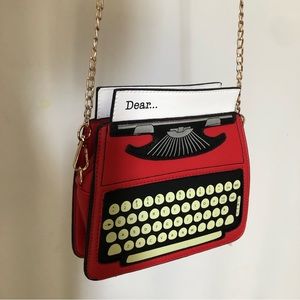 Typewriter crossbody bag